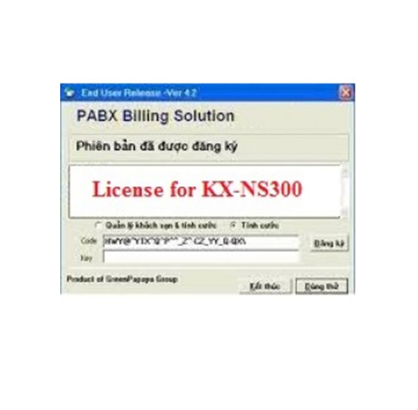 Phần mềm KXNS300